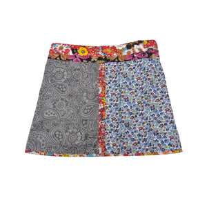 Winter skirt Reversible skirt Wrap skirt wool /cotton fabric - Rocksana Tweed Long 239