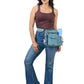 Gassi-Tasche mit Flaschenhalter „Konstanz“ Cord Salbei (119)