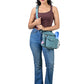 Gassi-Tasche mit Flaschenhalter „Konstanz“ Cord Salbei (119)