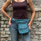 Gassi-Tasche "Super-Hannover" Baumwoll-Canvas Petrol (04)