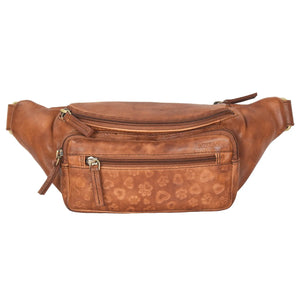 Nijens Gassi-Tasche Leder Bauchtasche S-XXXL - NJ-20 Torino 9052 TAN