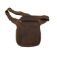 Gassi-Tasche aus Leder dunkelbraun, Hüfttasche für Hundebesitzer