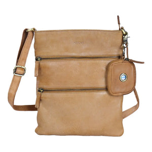TAN Leder Gassi-UmhĂ€ngetasche mit extra Leckerlifach, Nijens Shop.