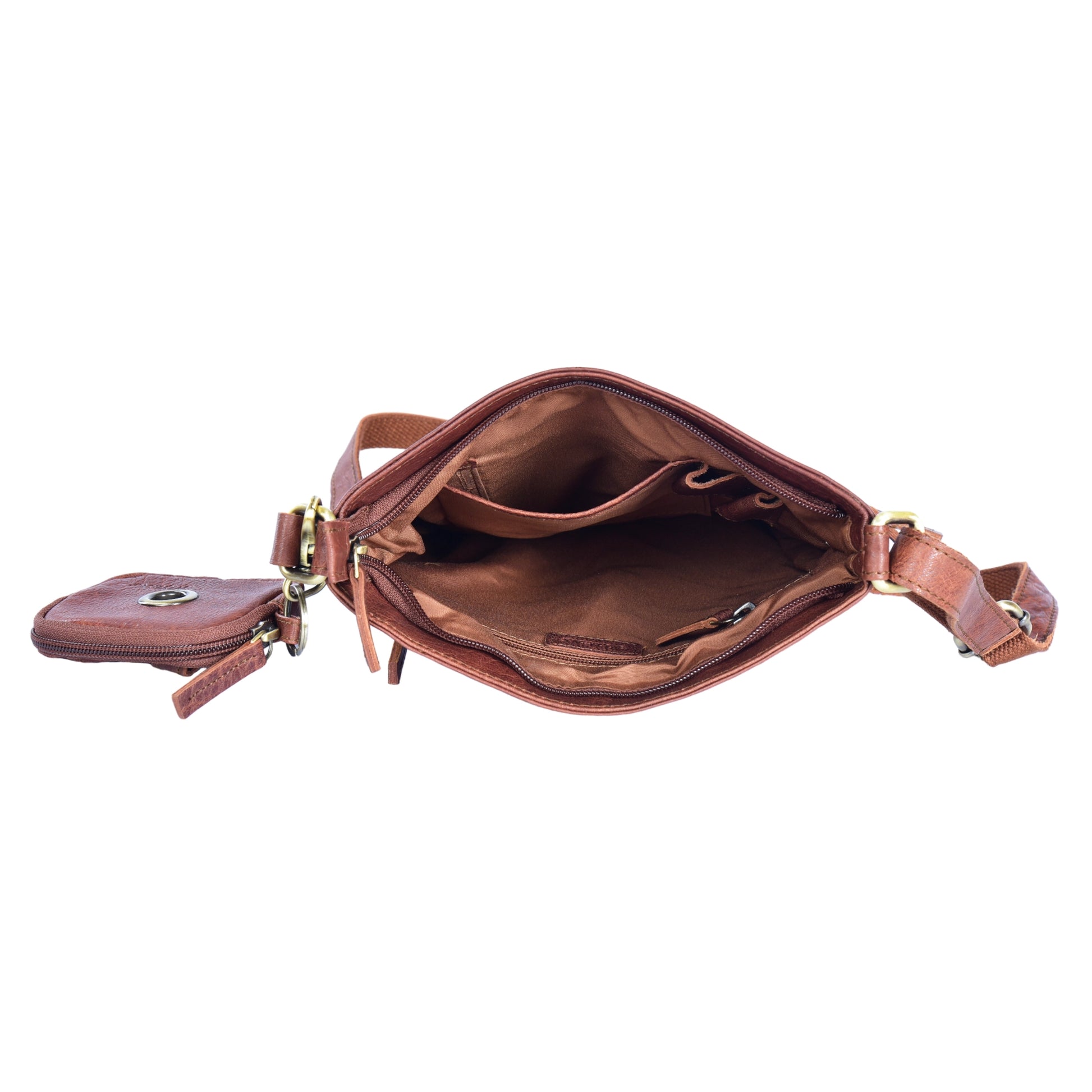 Ledertasche Umhängetasche Leder Brandy, Gassi-Tasche 4