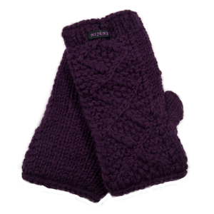 Armstulpen und Pulswärmer aus Schurwolle Diamant-Muster - Noga-07 Nijens Shop