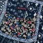Sommerrock Wenderock Wickelrock Rayon Stoff Dunkelblau Mustermix - Choucolate Torte 07 Nijens