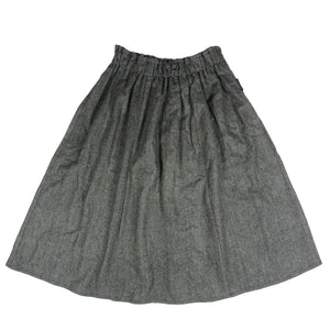 Winterrock, One Size Rock aus Wolle Dunkelgrün meliert