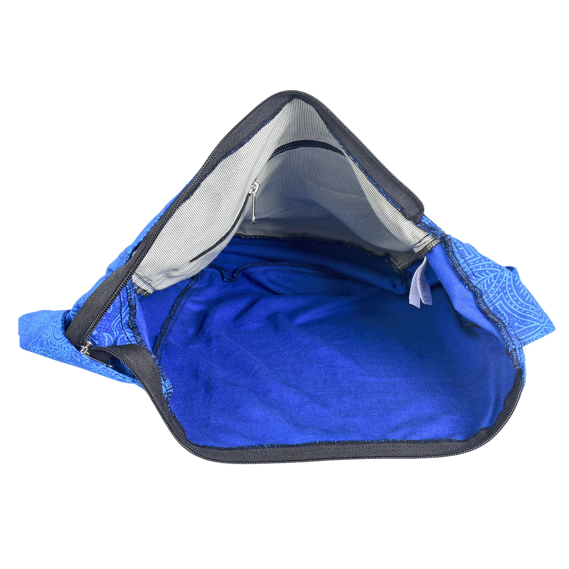 Blauer Nijens Big Shopper aus Canvas, Innenansicht.