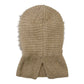 Nijens Balaclava Damen beige Rückansicht – gestrickte Schlupfmütze mit verlängertem Halsbereich