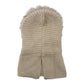 Nijens Balaclava Damen creme Rückansicht – gestrickte Schlupfmütze mit verlängertem Halsbereich
