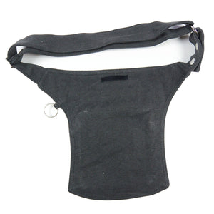 Rückseite der Gassi-Tasche in Dunkelgrau