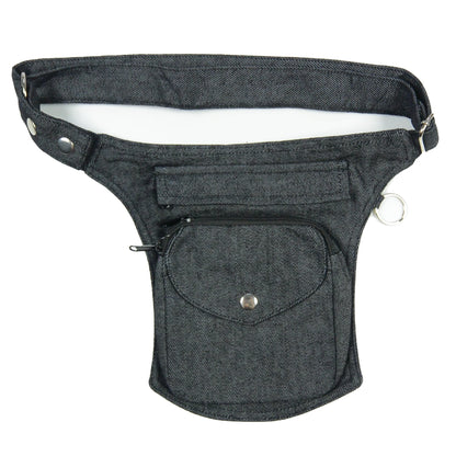 Gassi-Tasche "Barcelona" Baumwoll-Canvas Grau (Denim 01)