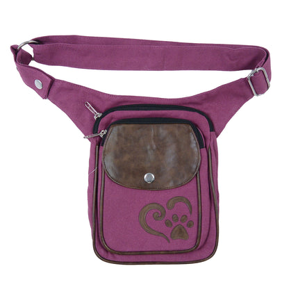 Lila-Fuchsia Gassi-Tasche für Hundefreunde Nijens