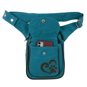 Nijens Futterbeutel Vegan Handy-Tasche in Blau für Hunde