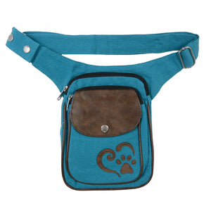 Nijens Futterbeutel Vegan Tasche in Blau für Hunde