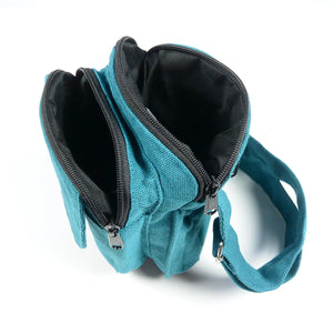 Gassi-Tasche Bauchtasche Canvas Petrol 2