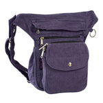 Seitenansicht der SUPER HANNOVER Tasche in Lavendelviolett mit Nijens Logo