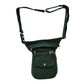 Gassi-Tasche aus Cord Tannengrün. 