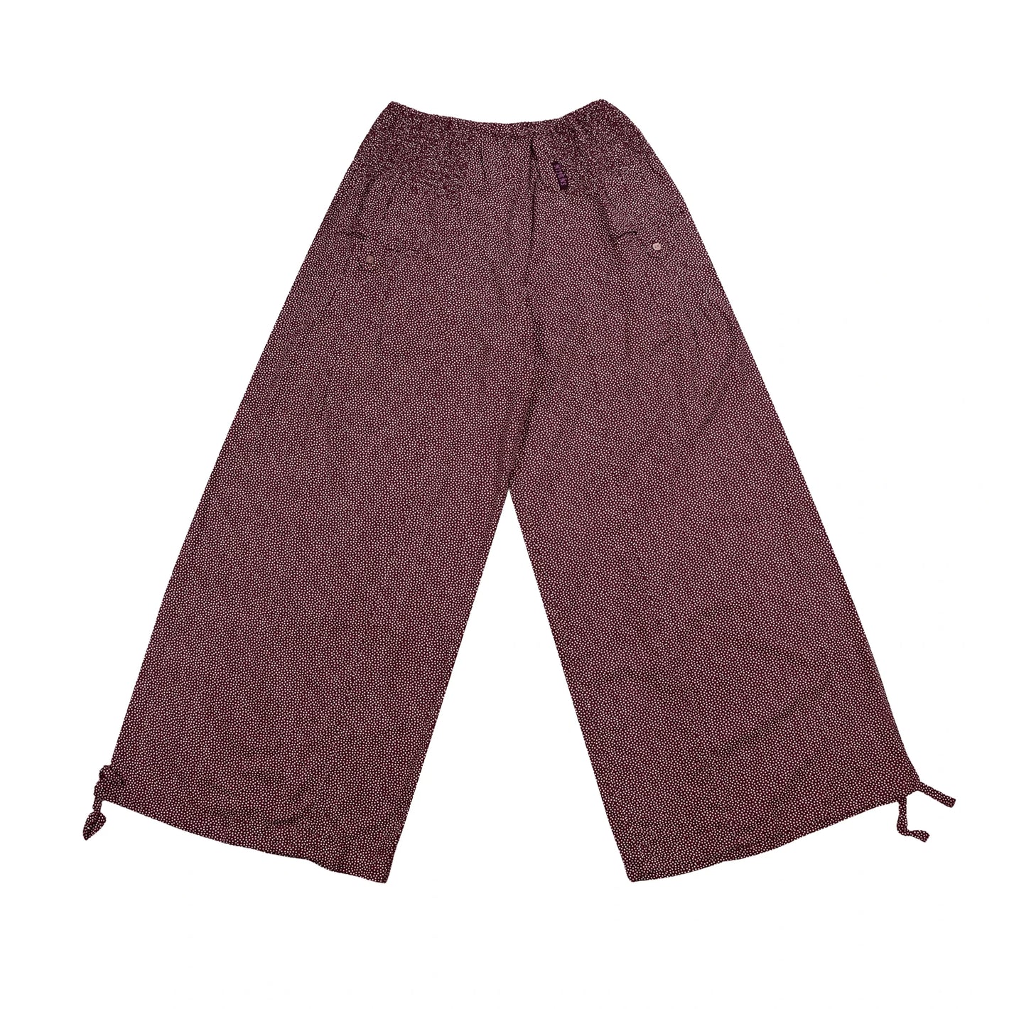 Damen Pumphose aus Viskose Bordeauxrot – Sommerhose von Nijens