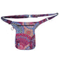 Rückansicht der Tasche im bunten Mandala-Design mit extra Fach und Schlaufen zur Befestigung eines Beingurtes - Super-Hannover 505 Nijens