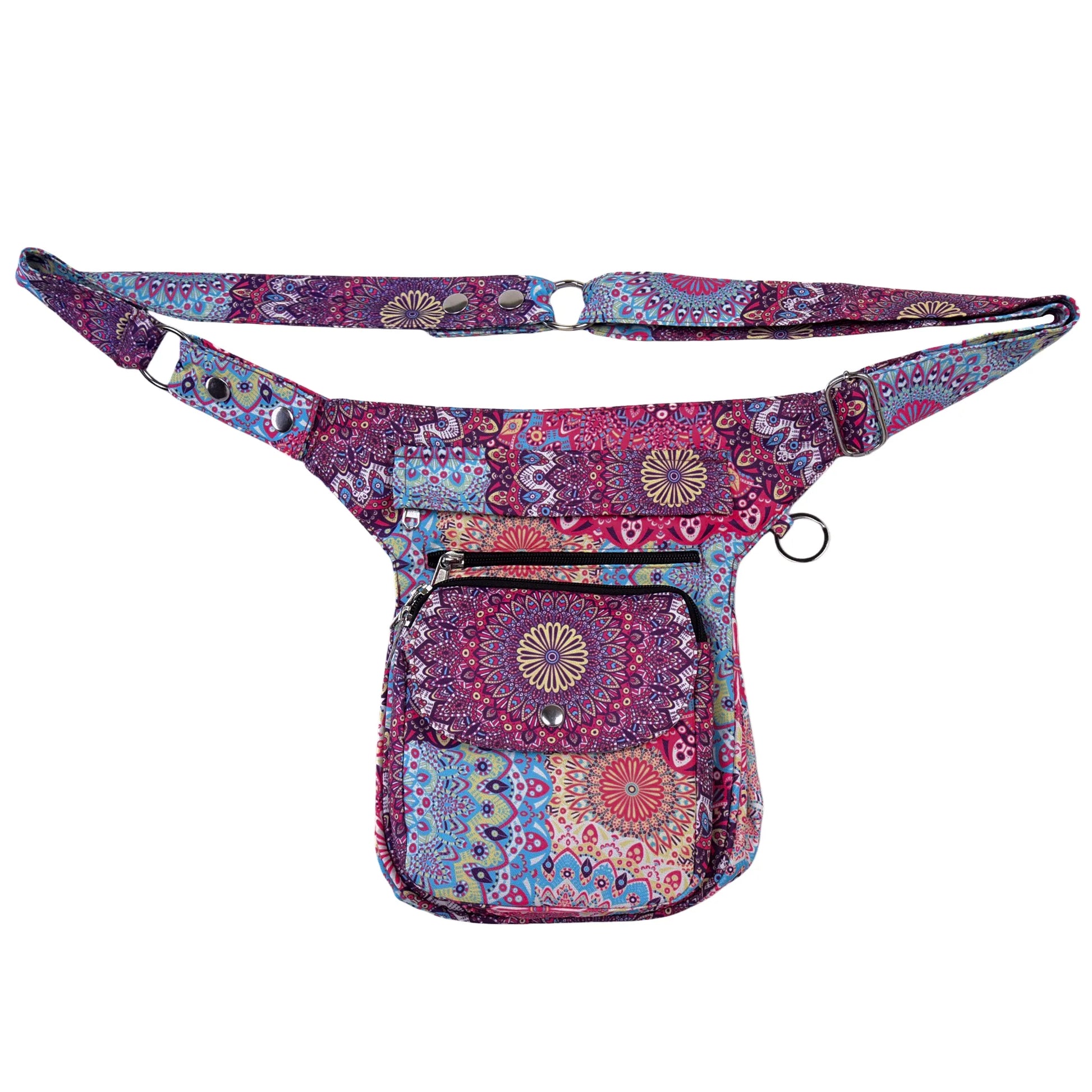 Vorderansicht der Tasche im bunten Mandala-Design - Super-Hannover 505 Nijens