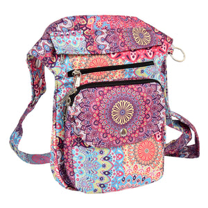 Vorderansicht der Bauchtasche im bunten Mandala-Design - Super-Hannover 505 Nijens