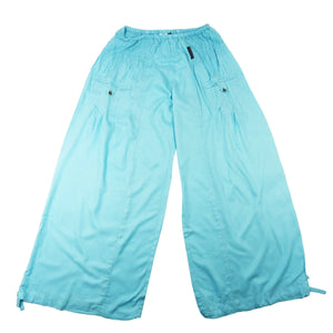 Hose Pluderhose Pumphose aus Viskose Himmelblau