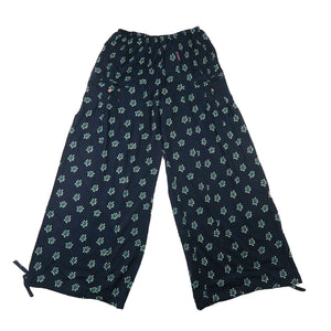 Luftige Pluderhose aus Viskose in Teal - Nijens Shop