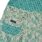 Bildausschnitt abnehmbare Tasche von Sommerrock Wenderock Rayon Petrol-Grün mit Paisley Motiven.