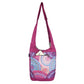Nijens Small Shopper mit buntem Mandala-Muster in Pink und Türkis, Frontfach mit Reißverschluss und Smartphone