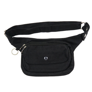 Nijens Schwarze Gürteltasche Multifunktionale Gassi-Tasche S-XXXL für Hunde Wanderung