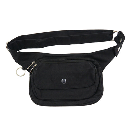 Nijens Schwarze Gürteltasche Multifunktionale Gassi-Tasche S-XXXL für Hunde Wanderung