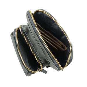 Leder Beuteltasche Gassi-Tasche, Black Hip-Bag Nijens Shop