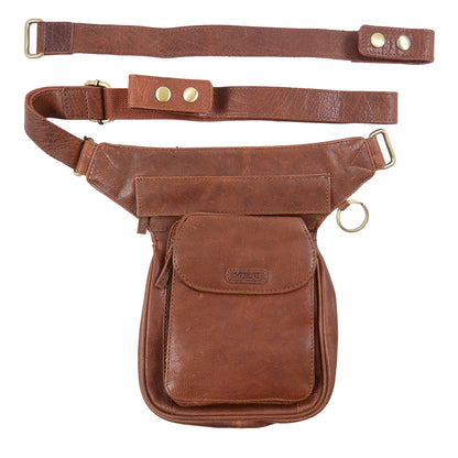 Gassi-Tasche Leder Brandy - Hannover NJ-25 10/432