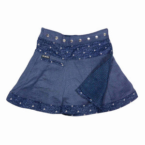  Nijens Wenderock Wickelrock Minirock Wollrock Dunkelblau