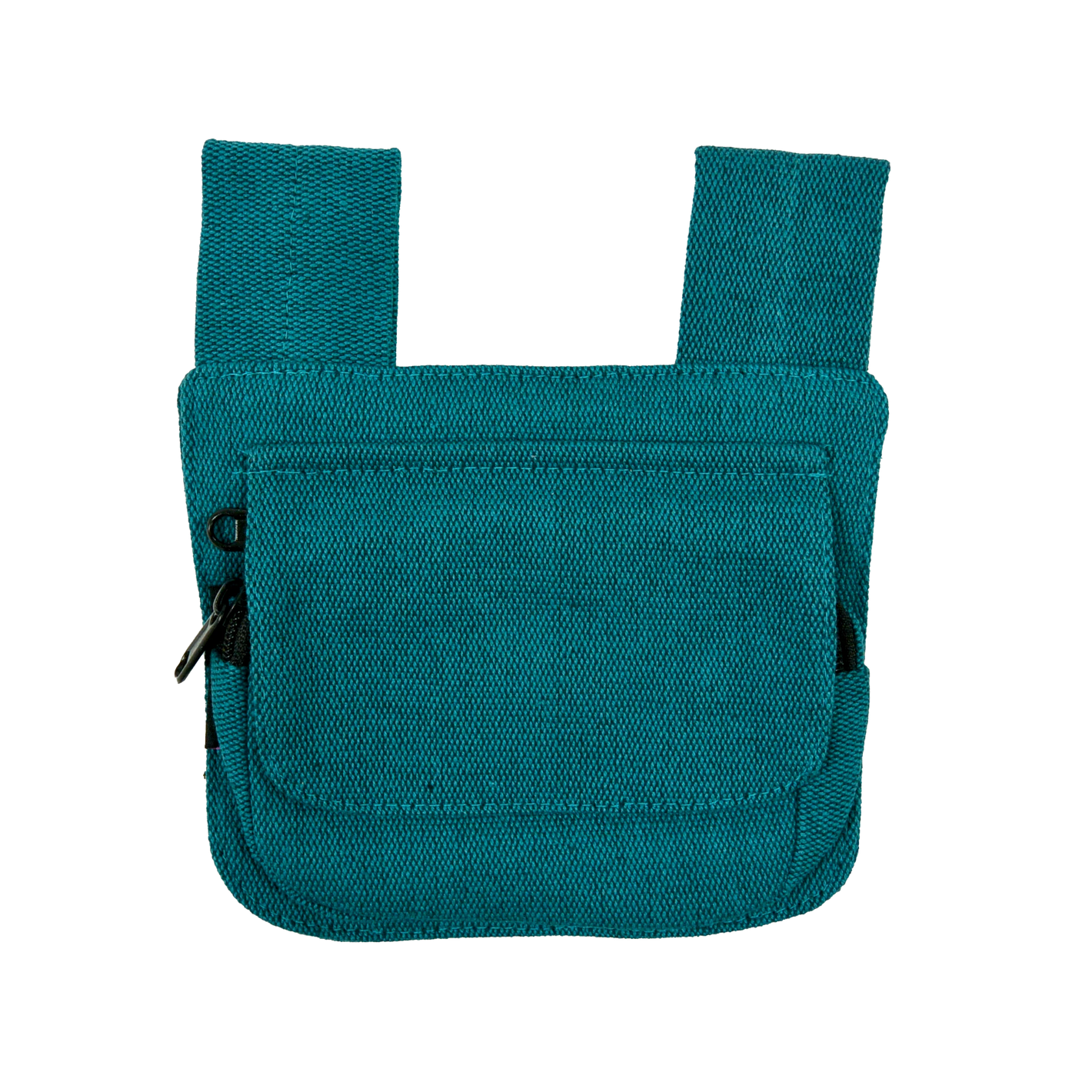 Bum Bag fabric Turquoise pouch with Belt Loops - Oxford (Petrol Two Tone-21)