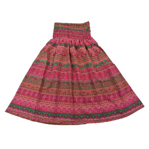 Summer skirt with elastic waistband made of rayon - Pali 10