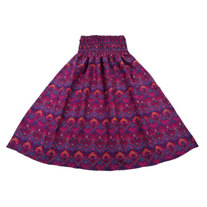Summer skirt with elastic waistband made of rayon - Pali 11
