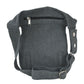 Bauchtasche Hüfttasche Stoff Baumwolle in Grau mit Reißverschlussfach und zwei Gürtelschlaufen auf der hinteren Seite.