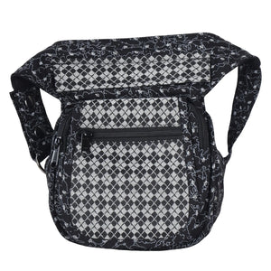 Bauchtasche Hüfttasche Stoff Baumwolle in Schwarz weiß und Muster Mix.