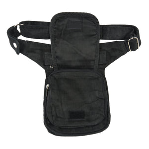 Bauchtasche aus Cord Anthrazit (2 Bild).