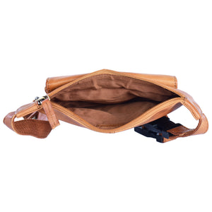 Nijens Pouch, Leather Belt Bag Brandy 2