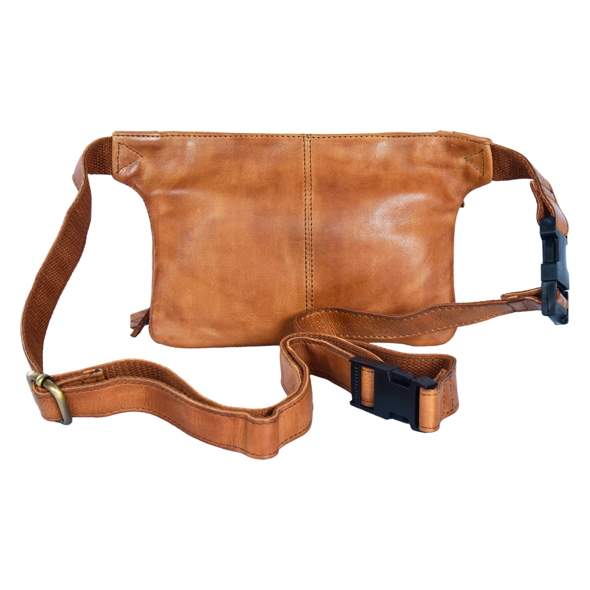 Nijens Pouch, Leather Belt Bag Brandy 3