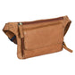 Leder Pouch, Bauchtasche aus Leder Karamell-Braun, XXXL Belt Bag NJ-13 1064