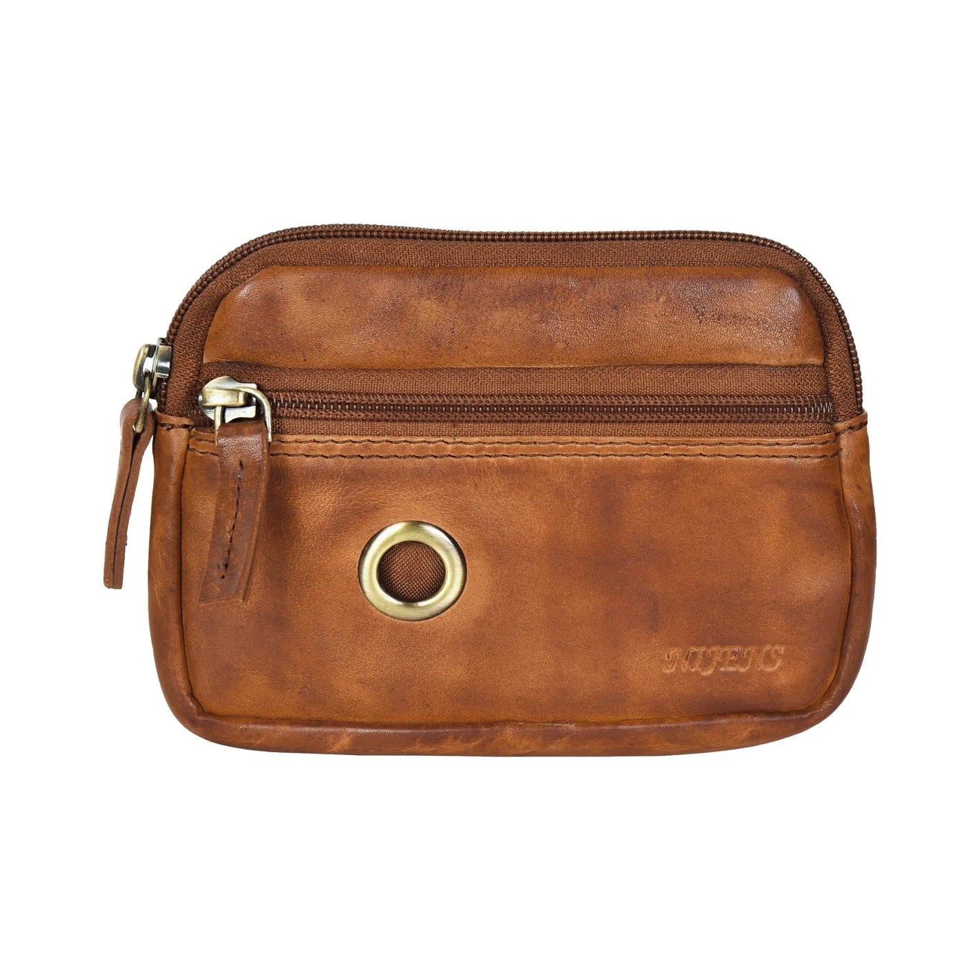 Kleine Beuteltasche Apache Leder Malto-Braun Antik mit Leckerlifach - Prague NJ-07 1052 / 9052 Nijens Shop