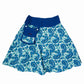 Rock aus Baumwoll-Stoff Marineblau Sommerrock für Frauen 