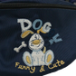 Tasche mit Stickmotiv "Doggy Funny & Cute", dunkelblaue Farbe