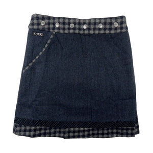 Winterrock aus Wolle Indigo