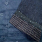 Winterrock Tweed mit aufgesetztem Schmuckband am Saum Dunkelblau 3