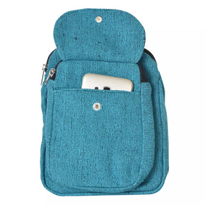 Beuteltasche Gassi-Tasche Stoff-Canvas Türkis 2